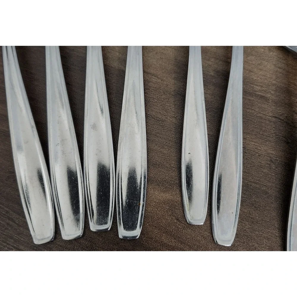 Oneida Oneidacraft Flatware Vallarta Pattern Silver Stainless Steel Nordic MCM
